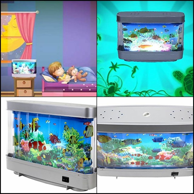 Fake Fish Moving Picture Lamp Aquarium Motion Fish Night