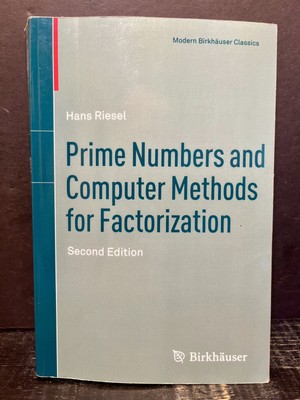Prime Numbers and Computer Methods for Factorization 2nd ed Sftcvr Near Fine Q6