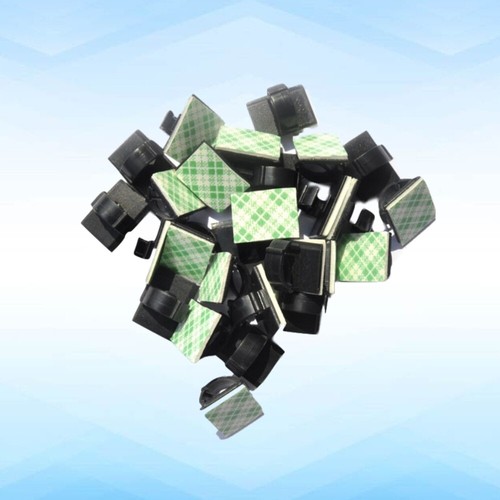 50 Pcs Clip Autoadesive Per La Gestione Dei Cavi Fermacavi Adesivi - Photo 2/11