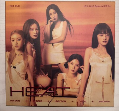 G) I-DLE G IDLE HEAT Autographed Signed Album GIDLE Group Ver | eBay