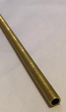New 36" All Thread Brass Pipe For Lamps & Fixtures, Seamless, 1/8 IP #BP393