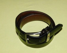 BOYS TOMMY HILFIGER BLACK/BROWN SYNTHETIC LEATHER REVERSIBLE BELT SIZE L/30-32".