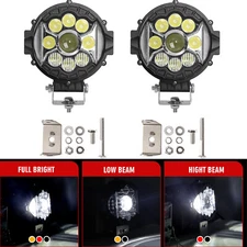 2x 7 Inch Side Shooter Spot LED Laser Lights Bar for Truck Off Road Jeep SUV ATV