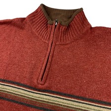 Columbia Men  s XCO 1/4 Zip Mock Neck Pullover Sweater Red   XL