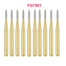 Dental Tungsten Carbide Gold Burs Trimming & Finishing & Polishing Flame FG7901
