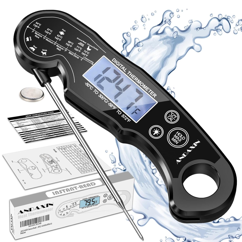 Meat Thermometer Digital - Fast Instant Read Food Thermometer for Cooking, Ca...