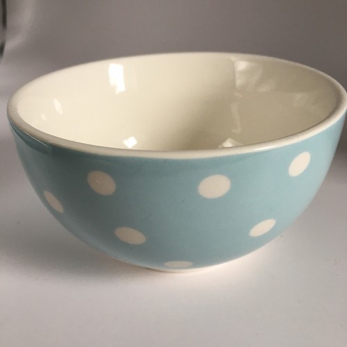 Retro Style Polka Dot Design Porcelain Tea For One Teapot And Cup Cream / Blue - Picture 5 of 9