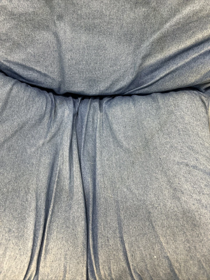 Puf Silla Otomana HOWARD ELLIOTT Denim Color Como Está Usado Foto 3 de 4