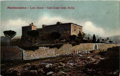 CPA MONTECASSINO Lato Ovest, Sud Ovest della Badia ITALY (545622)