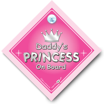 Baby Iwantthatsignltd Daddy'S Father, Dad, Car Sign, Girl, Novelty Car Sign, Baby Car Sign (608866916093)