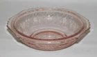 Hazel Atlas Glass FLORENTINE No.1 Poppy Pink Small Berry Bowl