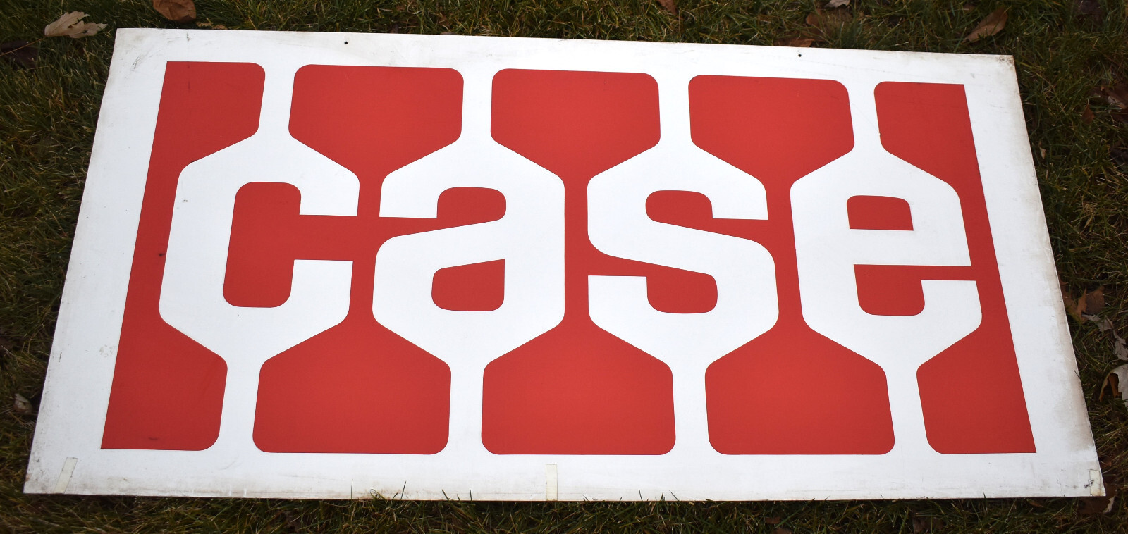 RARE Vintage CASE Farm Tractor Machinery Equipment 4x2 Advertising SIGN ...