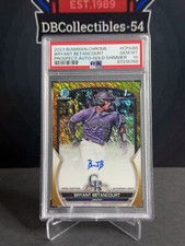 2023 Bowman Chrome Bryant Betancourt 1st Gold Shimmer Auto 03/50 PSA 10 Rockies 