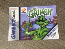 The Grinch Instruction Manual Booklet Nintendo Game Boy Color Authentic