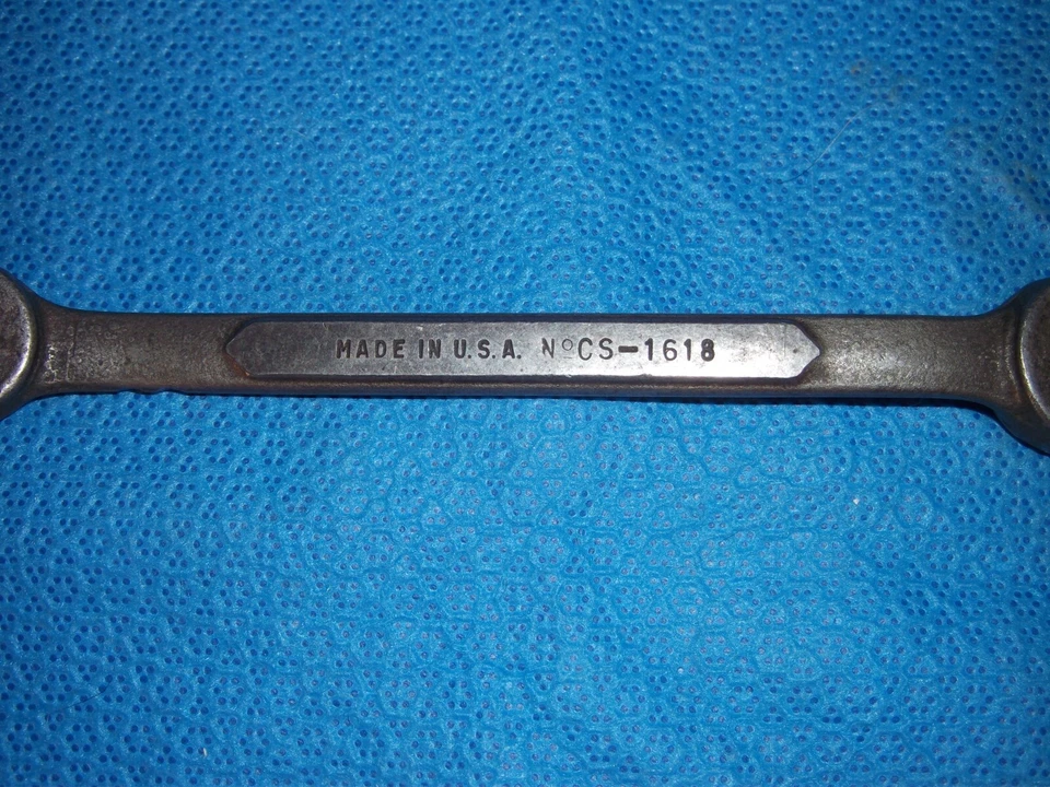 Vintage Owatonna Tool Co. CS-1618  1/2"-9/16" Flare Nut Wrench USA - Image 4 of 4