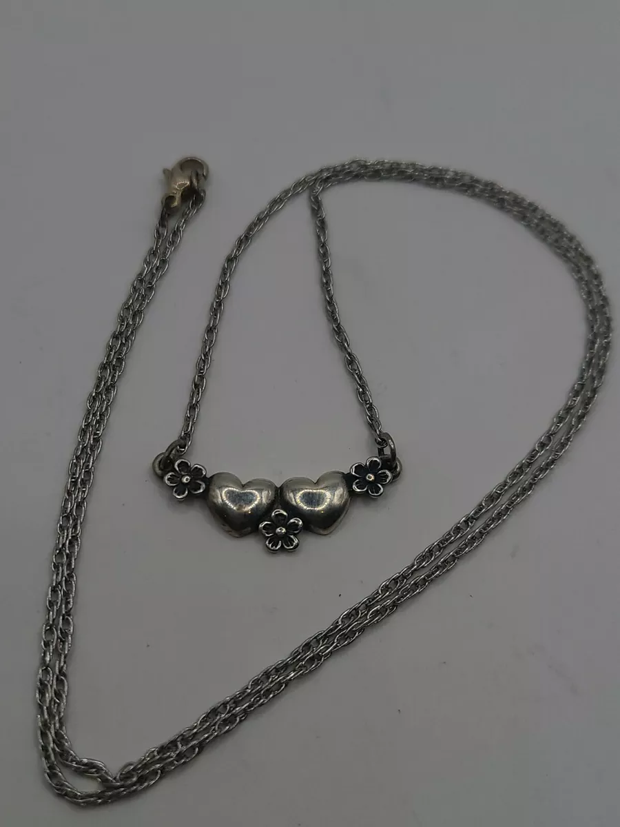 Retired James Avery Hearts and Flowers Sterling Silver 20