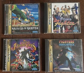 SegaSaturn Fighting Games Lot 7x JP Import &ndash; Virtua Fighter, SNK, Capcom, Vipers