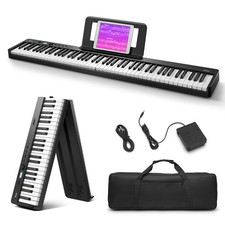 Eastar EP-10 88 Key Foldable Digital Piano Semi Weighted Bluetooth MIDI Bag
