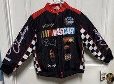 Nascar racing boys bomber jacket size Kids 6/7 black New With Tags