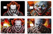 Pennywise Painted Art Credit Debit Card Skins Sticker ATM Paint Horror Halloween