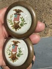 Matching Pair Of Antique Grand Army Of The Republic (GAR) Glass Bridle Rosettes — photo 7