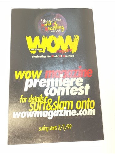 World Of Wrestling Magazine Ashcan Preview 1999~ 7 page preview VF - Picture 2 of 2