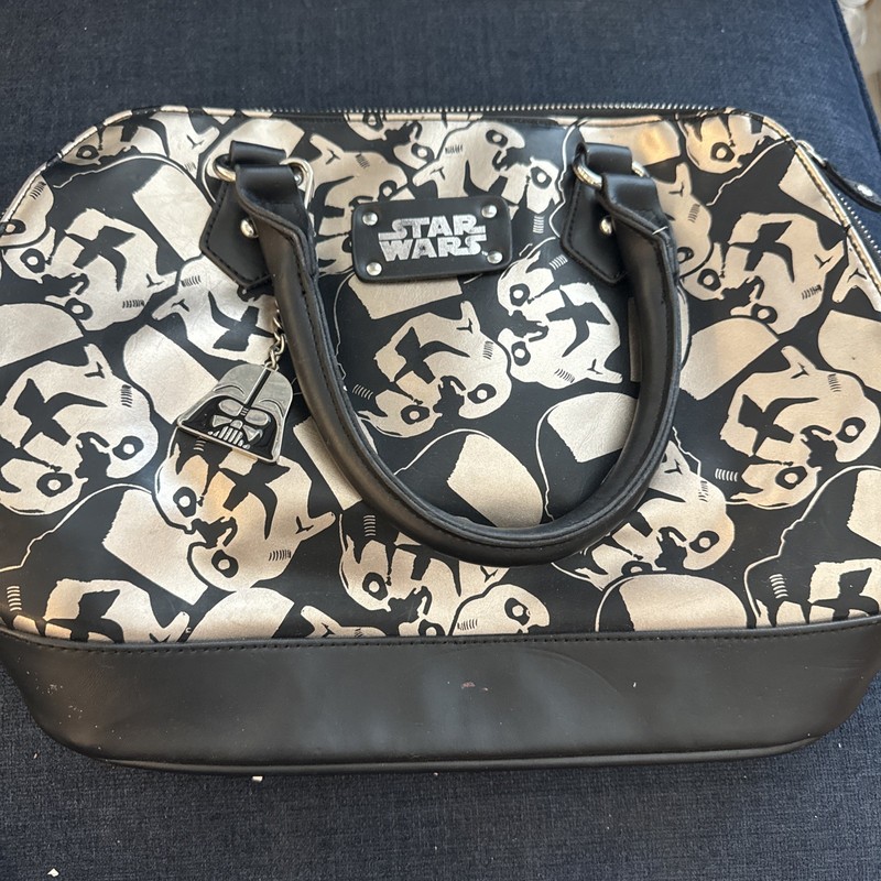 Storm Trooper DOME Handbag Metallic Star Wars Loungefly Lucas Films Disney RARE