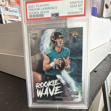 Panini - 2021 Playoff Rookie Wave Trevor Lawrence #RW-TLR PSA 10 Jaguars