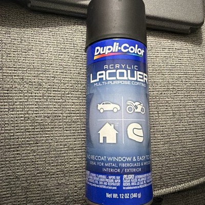 Duplicolor DAL1608 Multi-Purpose Acrylic Lacquer Aerosol Paint, Semi-Gloss Black