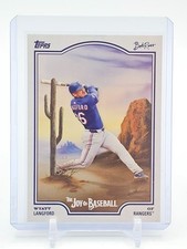 WYATT LANGFORD 2025 TOPPS X BOB ROSS JOY OF BASEBALL #37 RANGERS Q3735