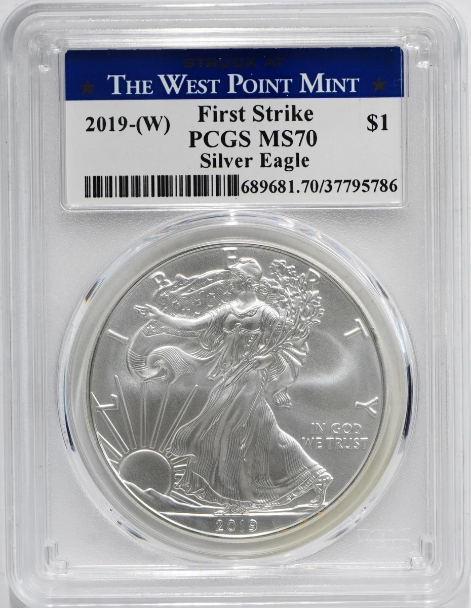 American Eagle MS 70 Graded 2019 Silver Bullion Coins for sale | eBay