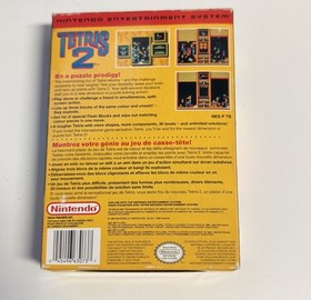 Tetris 2 Nintendo NES Video Game CIB Complete Tested