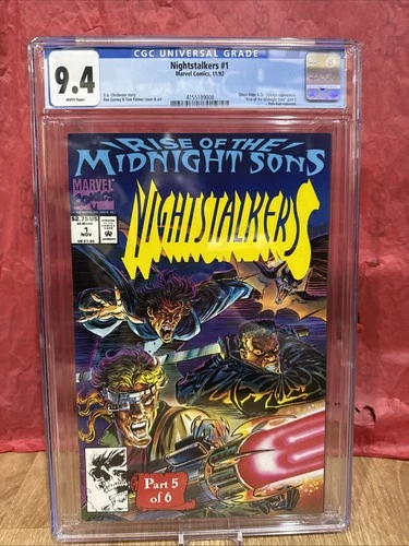 Nightstalkers #1 CGC 9.4 Graded Dr Strange,Ghost Rider,Rise of Midnight Sons