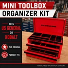 Mini Toolbox Organizer Kit for US General, Harbor Freight, Kobalt -3D Printed