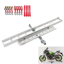 75" Motorcycle Dirt Bike Hitch Carrier Hauler Ramp Kit Aluminum Alloy 400LB Rack