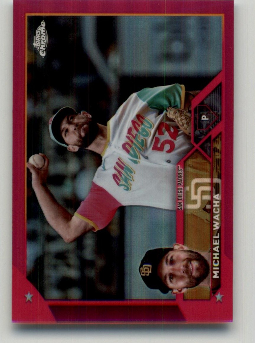 2023 Topps Chrome Update Michael Wacha Magenta #USC189 SN #/399 San Diego Padres