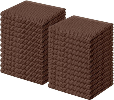 100% Cotton Waffle Weave Kitchen Dish Cloths, Ultra Soft Absorbent Quick Drying