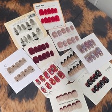 10 Pair Lot- Size SMALL Press-On Nails
