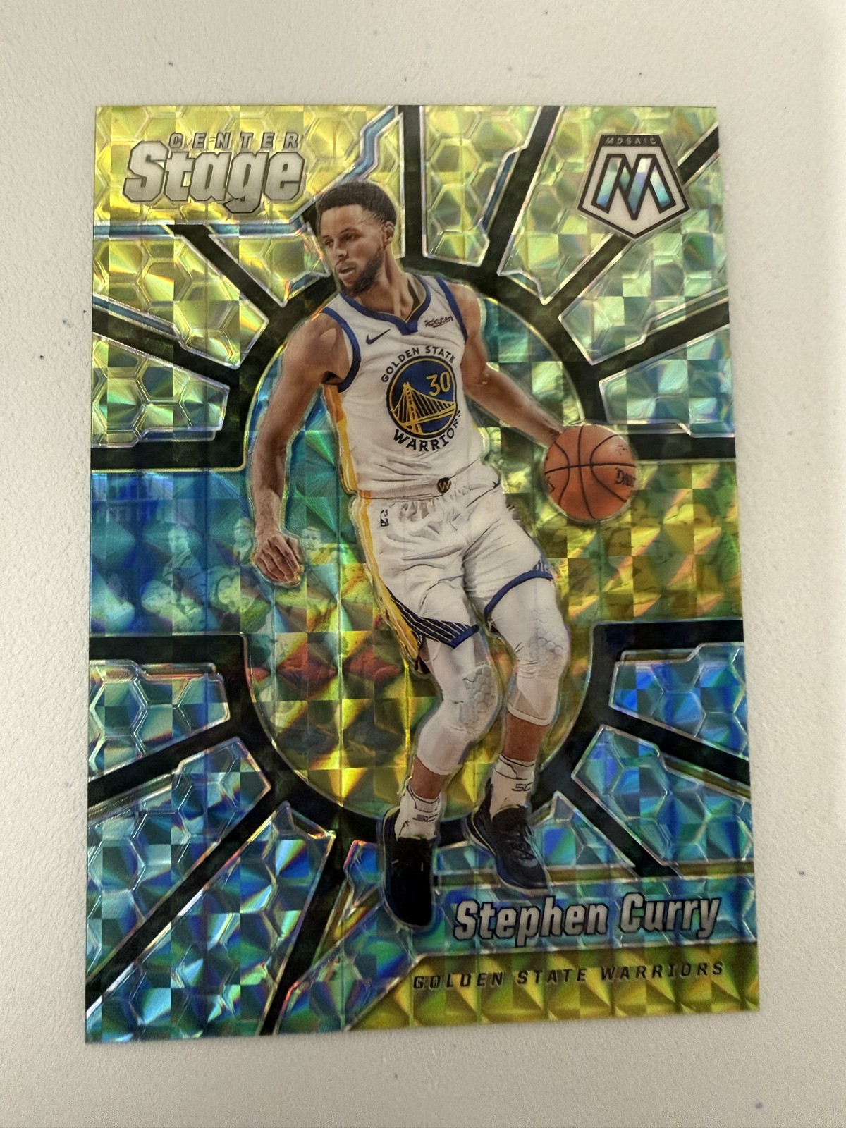 2019-20 Panini Mosaic - Center Stage Stephen Curry #14 Warriors