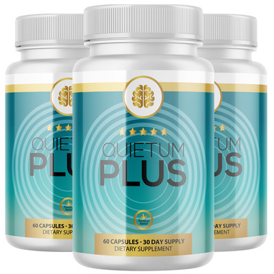 Quietum Plus- Brain & Hearing Support- 3 Bottles- 180 Capsules