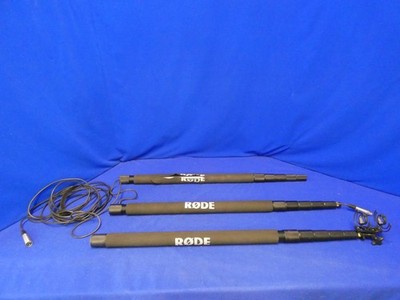 RODE Boompole for Rode NTG1, NTG2 and Video Mic (10.6') Qty 3 (2 work, 1 parts)