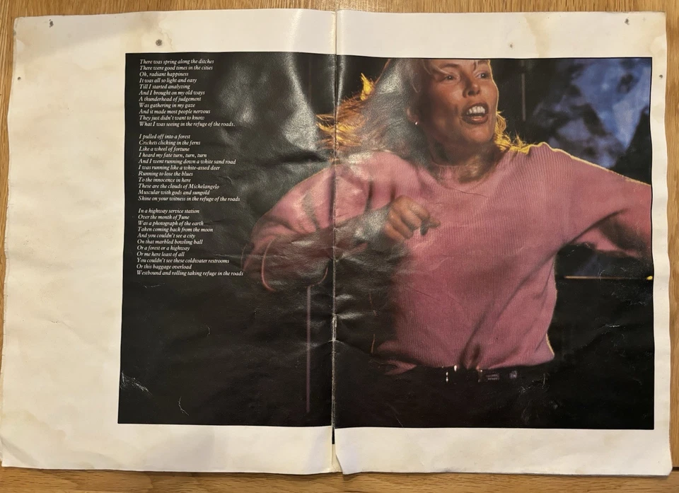 Joni Mitchell Official 1983 Tour Guide - Wild Things Run Fast - Autographed - Image 4 of 4