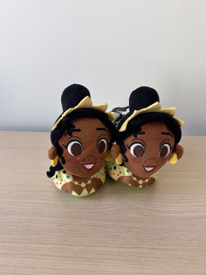 Disney Princess And The Frog Plush Slippers Little Girl s Size 5-6
