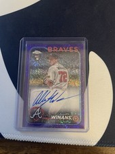 2024 Topps Chrome - rc auto Allan Winans #RA-AWS Purple Speckle Refractor /299