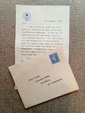 1950-GB HOUSE OF COMMONS POSTAL STATIONERY- Handwritten MP- C Peto