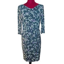 Lauren Ralph Lauren Print Ruched Sheath Dress Size 8