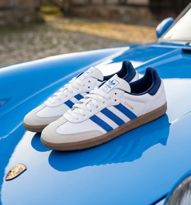 Adidas Samba OG White Royal Blue Night Indigo JH5632 Mens Shoes New