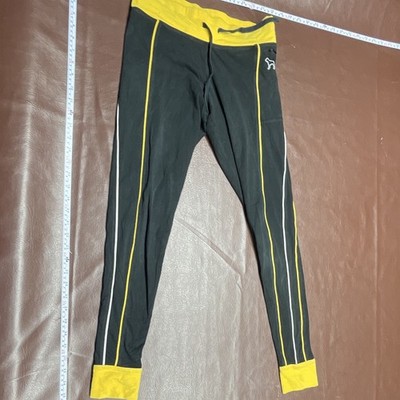 Victorias Secret Pink  Yoga  Leggings Black/Yellow Vintage Women s Small