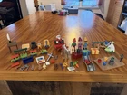 LOT of Vintage PLAYMOBIL CHRISTMAS Santa Reindeer Elves Presents