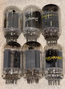 6LU8 Vacuum Tubes Lot Of 6 Ge Sylvania RCA Tested Good